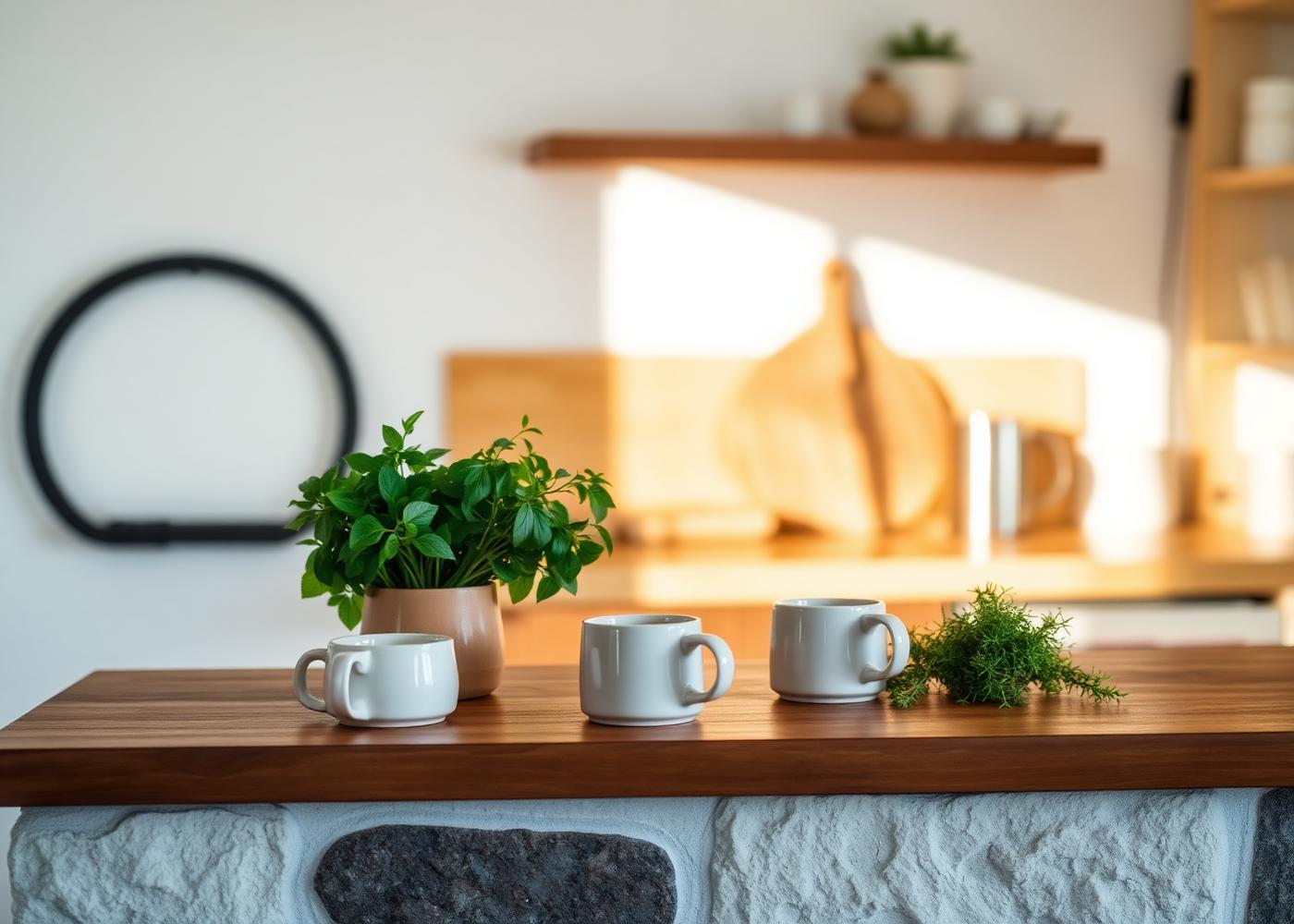 Guest-ready kitchen counter